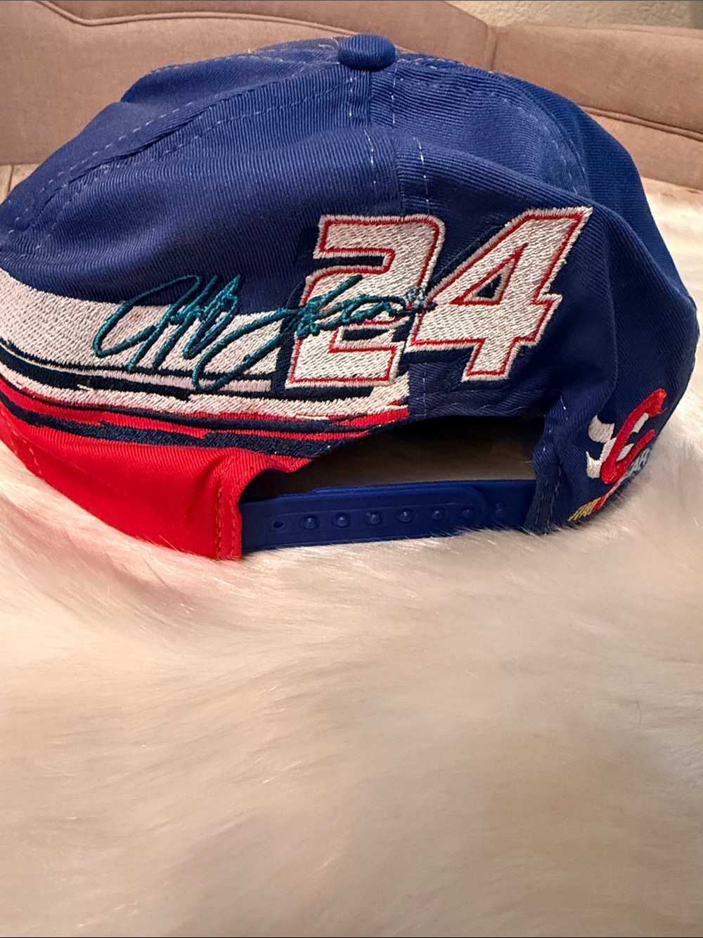 Jeff Gordon 24 Pepsi Racing Cap in Blue, Red & White - Picture 4 of 6